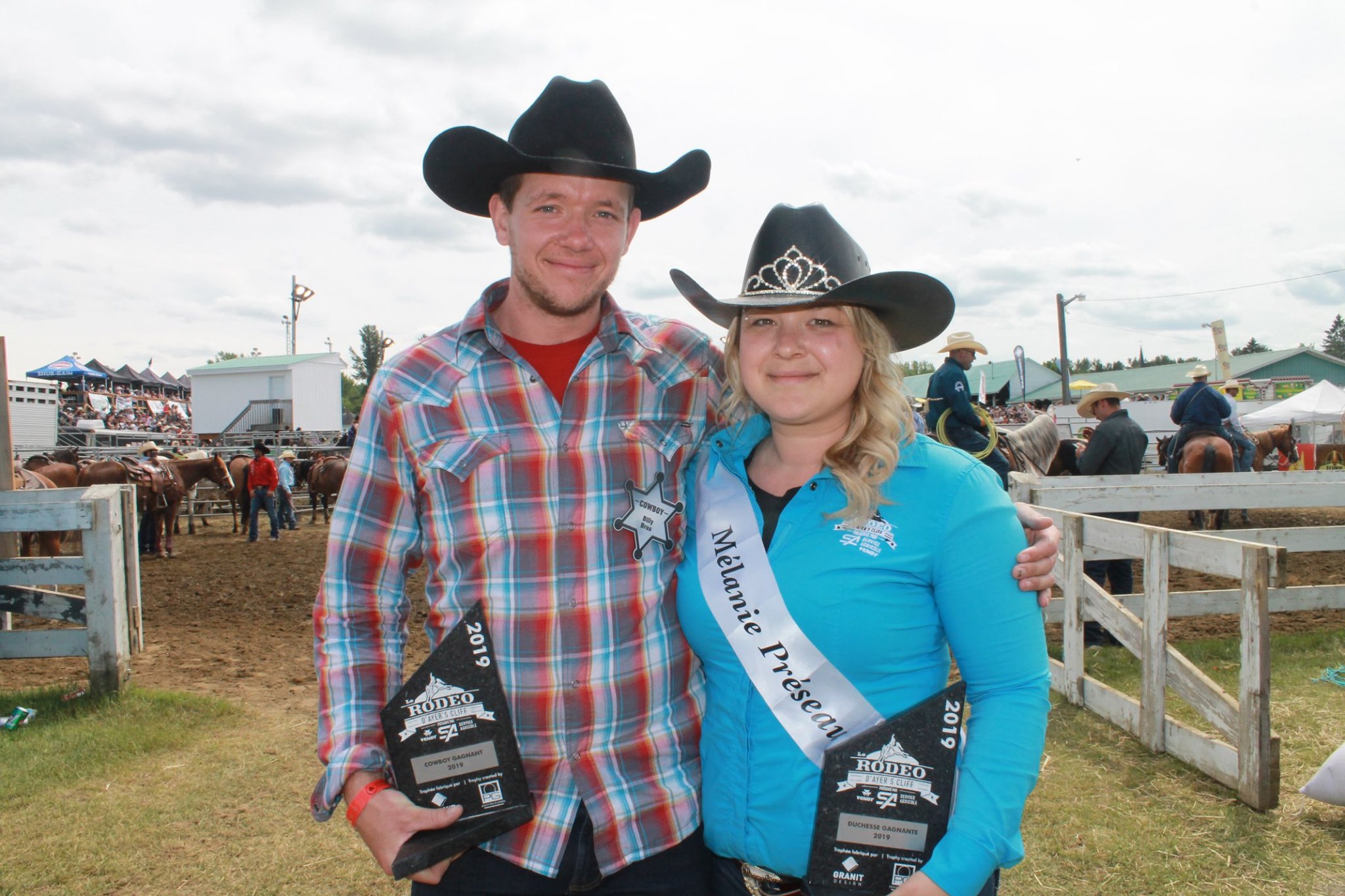 Mélanie & Billy - Duchess and our Cowboy Animalerie Quinn 2019 - Ayer's Cliff Rodeo Festival - For lovers of horses, country music and local products in Estrie