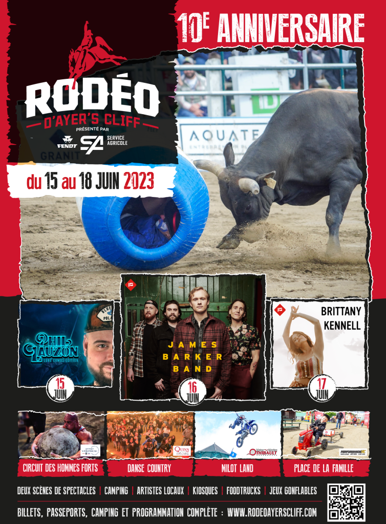 La programmation 2023 est lancée! Rodéo Ayer's Cliff